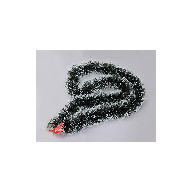 5X 2.5M Christmas Snow Tips Tinsel Garland Snowflakes Natural Decor