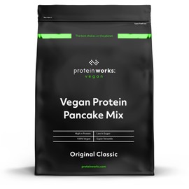 Protein Works - Vegan High Protein Pancake Mix | Low Sugar & High Protein | Slow Release Carbs | High Protein Breakfast | Plant Based Breakfast | 12 Servings | Original Classic | 1kg