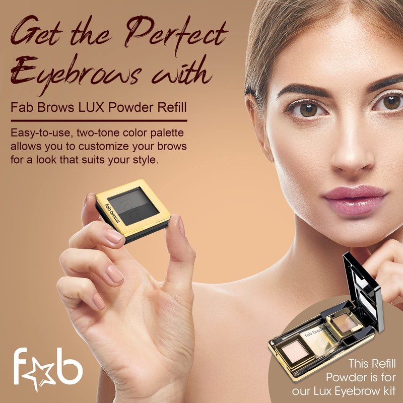 Lux Eyebrow Kit Refill Powder - Soft and Natural Eyebrow