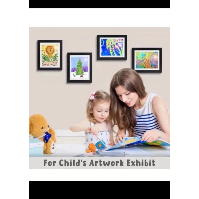 Decor 6pcs 20x20cm Square Home Decor Resettable 8x8 Photo Frame