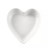 WAIT FLY Heart Shaped White Ceramic Bowls for Salad Soup