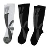 3 Packs Compression Socks Nylon Wire Ventilate Athletic Calf Socks