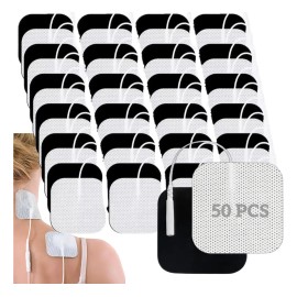 50 Electrodos Para Electroestimulador Tens De 5x5cm