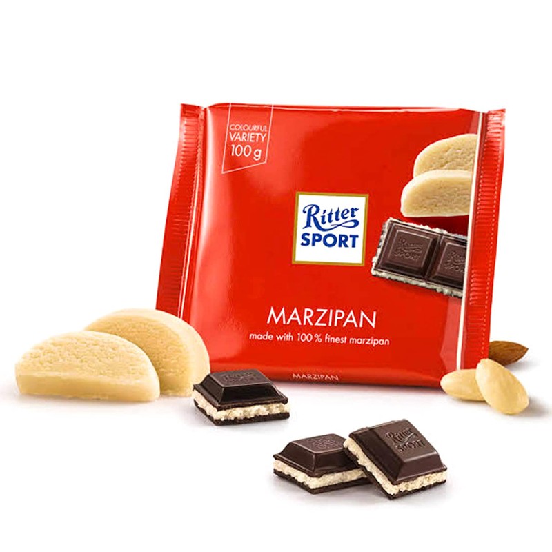 Ritter Sport Marzipan 100 g (Pack of 8)