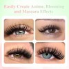 NAGARAKU Extensiones de Pestañas Bouquet, Spikes Pestañas Postizas Prefabricadas con