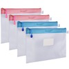 Zipper File Bag, Wisdompro® 4 Packs Letter Size Paper Document