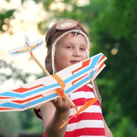 Rubber Band Airplane Kit | Realistic Kids Biplane Model,Cute Colorful Biplane Kit, Funny Teaching Tool for Learning Entertainment