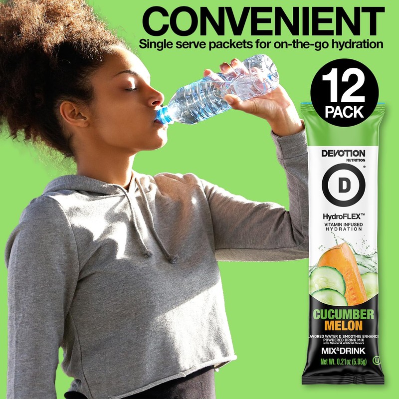 Devotion Nutrition HydroFLEX Water Flavoring Packets – Sugar-Free Hydration with