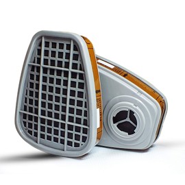 GOMOOY Universal Replacement Set Activated Carbon Filter FP3 Respirator Mask Gas Mask Antiga Dustproof Respirator Half Mask Protection Work Chemicals Powder Painting Toxic Dä