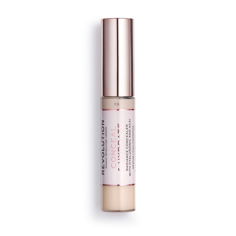 Makeup Revolution, Concealer and Hydrate C3, 13 ml (Pack of