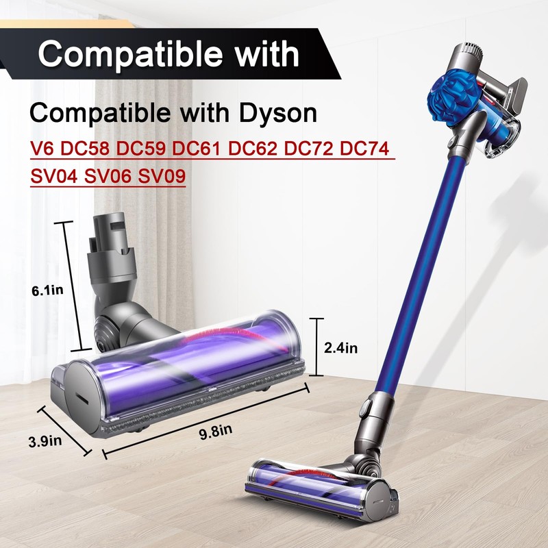ilovelife Quick-Release Motorhead Cleaner for Dyson V6 DC58 DC59 DC62