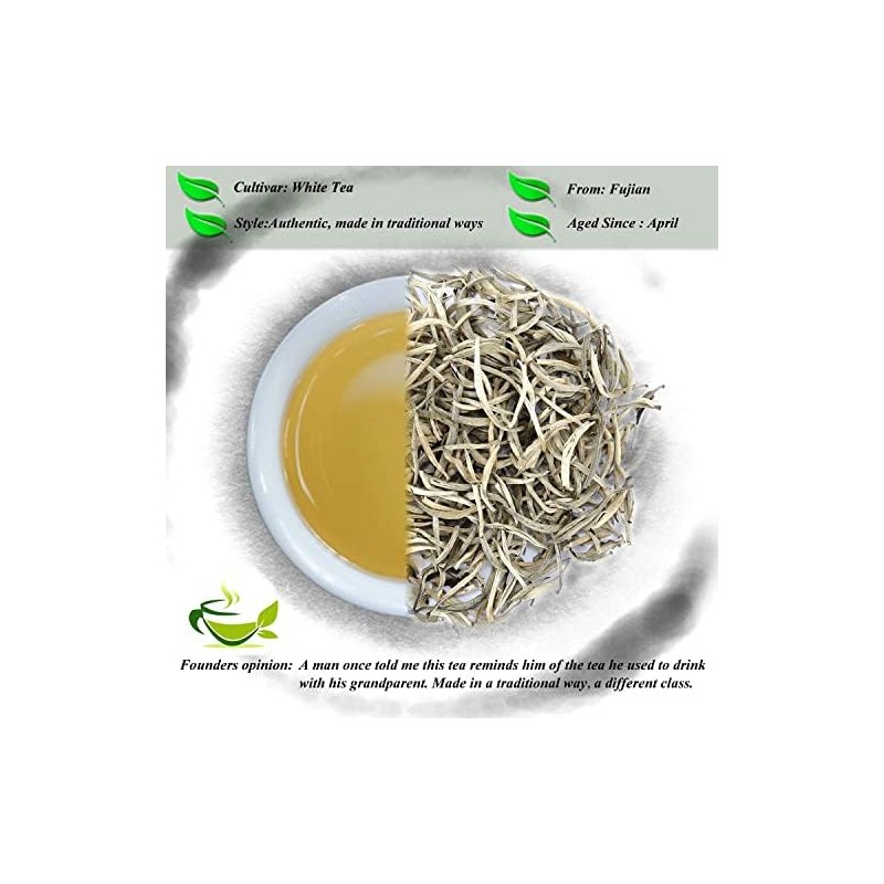EILIN Chinese Silver Needle White Tea Loose Leaf 100g