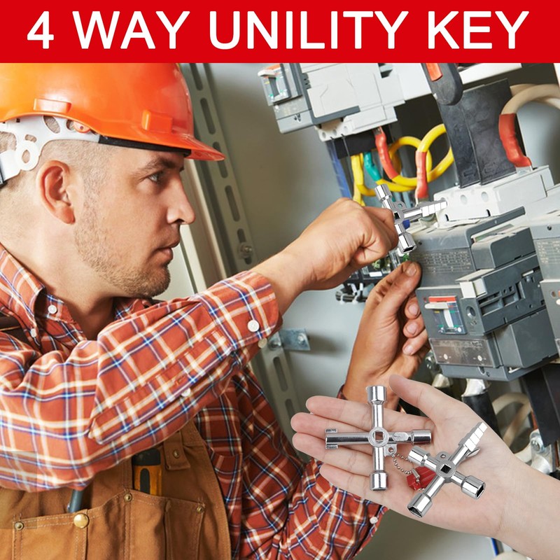 Teokantz Pack of 2 Universal Keys Control Cabinet Key 4