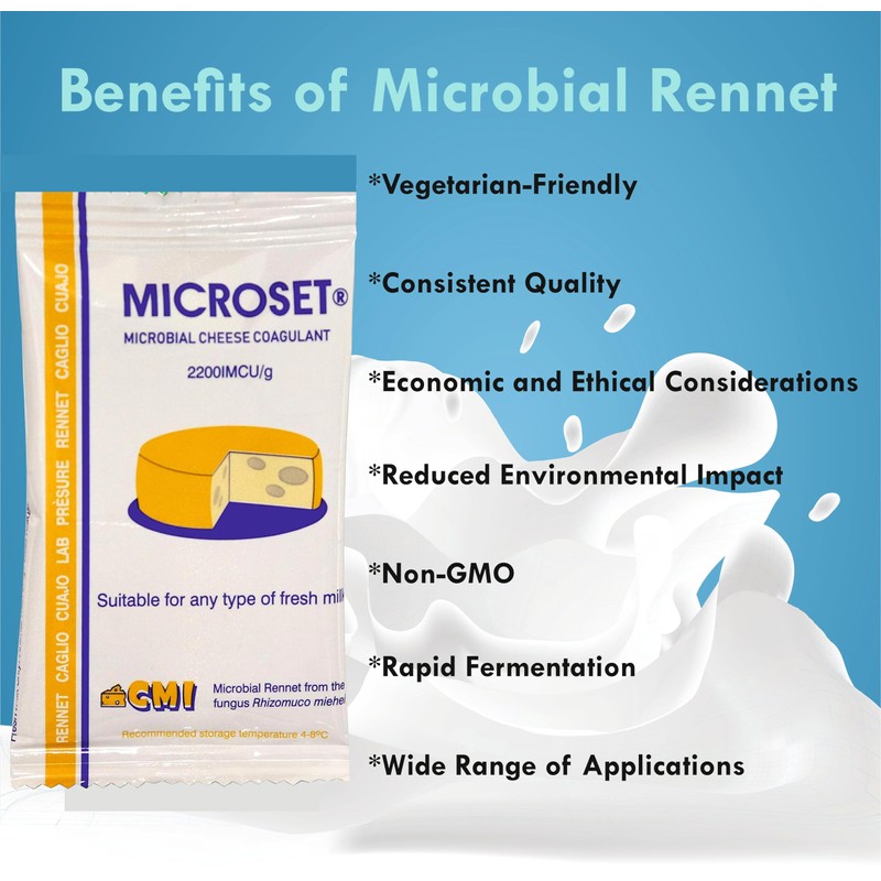 Pack of 2 * 7g Microbial Rennet Mix Cheese Coagulant
