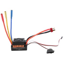 Zerodis 45A Brushless ESC, RC Airplane Aircraft Helicopter Waterproof Electronic Speed Controller Accessory Parts Accessory Motor Speed Controller ESC for 1/10 RC Car Model(（45A）)