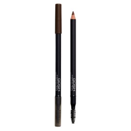 GOSH Eyebrow pencil for thicker brows, precise application for perfectly shaped eyebrows, integrated brush for blending, long-lasting, natural look, 100% vegan, 005 dark brown