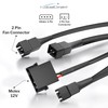 KabelDirekt 20-20-20cm 4-pin Molex (5.25“) 12V to 3 x 3-pin