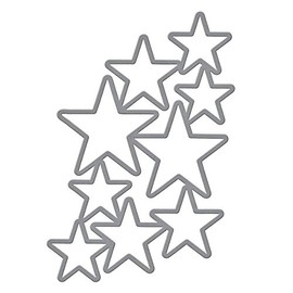 Spellbinders Shapeabilities Dies-Cascading Stars