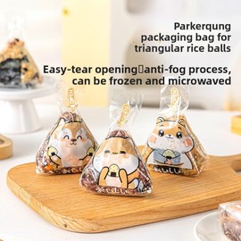 Onigiri Wrappers 100-Pack w/Stickers, Microwave & Fridge Safe, Food Grade