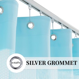 5x8ft Hospital Curtains with Grommets Medical Privacy Fire Retardant Hospital Curtains for SPA Lab Clinic Room Divider (1 Panel, Blue, 5x8ft)