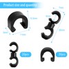 40 Pieces Bicycle C-Clip Brake Cable Clip 360 Rotation Bicycle