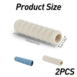 4 Pcs Door Handle Protective Covers Anti-Collision and Anti-Static Protective Cover Sponge Spiral Door Handle Buffer Soft and High-Resilience Protective Cover for Restaurants Schools Rooms