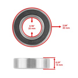 Caltric Secondary Drive Clutch Bearing For Can Am Outlander Renegade 420932426 420932421