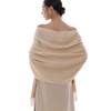 RIIQIICHY Winter Scarf for Women Beige Pashmina Shawls Wraps for