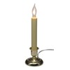 Cape Cod Electric Window Candle with Steady Lighting- Brass Finish 