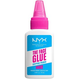 NYX Professional Makeup The Face Glue Primer, Prebase de maquillaje. Hidratación por 24 hrs. Fija el maquillaje hasta por 24 hrs - Tono transparente, 35 ml