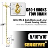 SENKEYFE G80 j Hooks Tow Chain 5/16" x 10', Recovery