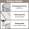 MiOYOOW Clear Shower Caddy, Heavy Duty Suction Cup Shower Shelf