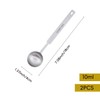 Yucenora 2 PCS Teaspoons Measuring Spoon, Stainless Steel Long Handle