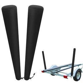 DECOHS Boat Trailer Guide Pole Pad and Cover- Neoprene Boat Trailer Guide Protective Cover- Heavy Duty Marine Trailer Guide Poles Pad for Jet Ski Boat Sailboat Trailer (Set of Two) (48 Inch)