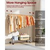 Sakugi Heavy Duty Clothes Rack - Garment Rack with Extendable
