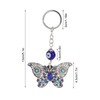 5Pcs Rhinestone Keychain Handcrafted Exquisite Beautiful Shiny Butterfly Shape Evil