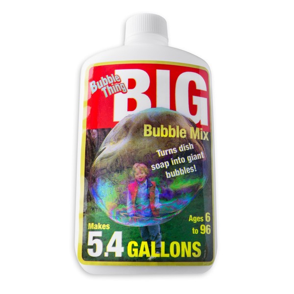 BUBBLE THING Big Bubbles Mix | Concentrate Makes 5.4 Gallons Giant Bubble Solution for Kids All Ages | Certified Non Toxic | Refills Giant Bubble Wands, Toys, Makers