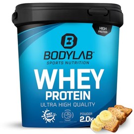 Bodylab24 Whey Protein Pulver, Bananenbrot, 2kg