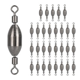 THKFISH Angelblei-Wirbel aus Messing, Trolling-Bleie, Wirbelgewichte, schnell aufzubauendes Blei-Angelblei mit Innenwirbel mit Wirbelrolle zum Angeln in Salzwasser und Süßwasser(1/32OZ-20PCS)