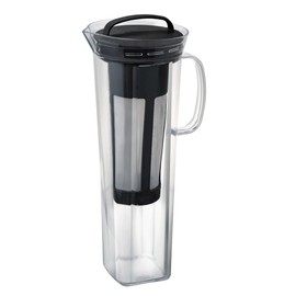 HARIO CBR-12-B Cold Brew Coffee Pitcher, Rise, 28.4 fl oz (840 ml), Cold Brew Coffee, Dishwasher Safe, Tritan, Black