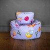HomeZone® Lilac Pale Blue Kids Bean Bag Chairs | Pale