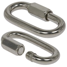 BOOTSTEILE BRAUER Chains – Quick Release Similar DIN 56926 Form A D = 5 x 39 mm – Pack of 5 – Stainless Steel A4 Quick Release Emergency Link Chain Connector I