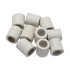 sourcing map 10pcs Ceramic Tube Insulated Electronic Wire Bundle Protection