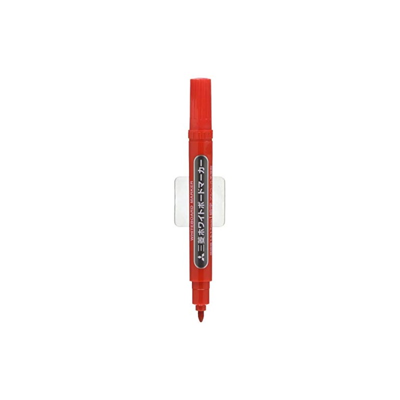 Mitsubishi Pencil, Dry Erase Markers, Fine Point, Round Point, Red,