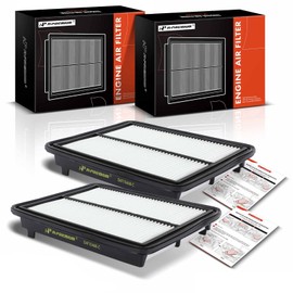 A-Premium Filtro de aire de motor de 2 piezas compatible con Acura TL, TSX y Honda Accord, Accord Crosstour, Crosstour, 2009-2015, V6 3.5L, panel rígido, reemplaza # CA10468, 17220R70A00