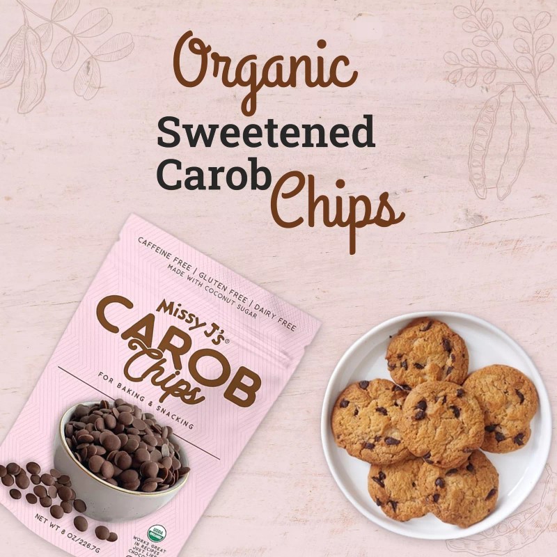Missy J's Organic Carob Baking Chips Vegan Gluten Free Non