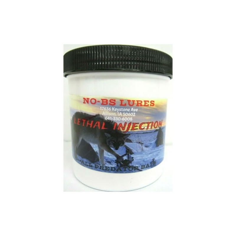 Lethal Injection All Predator Paste Bait No-BS Lures 16 Ounce