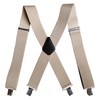 Wide X-Back Suspenders for Men – Adjustable 4-Clip Elastic Straps