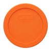 Pyrex 7200-PC 2 Cup Orange Food Storage Replacement Lid (2-Pack)