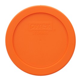 Pyrex 7200-PC 2 Cup Orange Food Storage Replacement Lid (2-Pack) - Made in USA